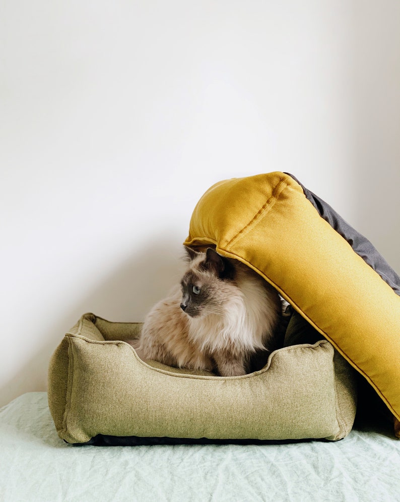 Large dog bed xsxxl / Dreamer Olive Cozy Washable Cushion For Etsy