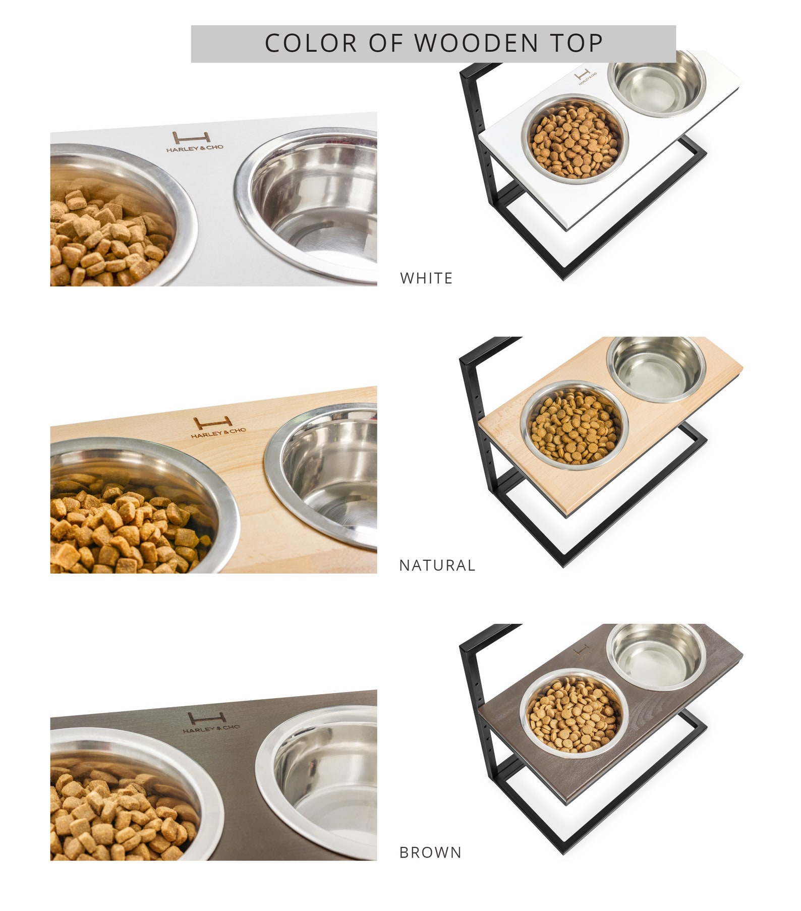 Elevated Dog Bowls Adjustable Height Dog Bowls Double Bowls Etsy UK