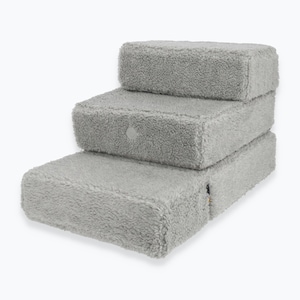 Soft Pet Ramps, Fur Dog Stairs, Dog Steps for Bed, Pet Steps for Small ...