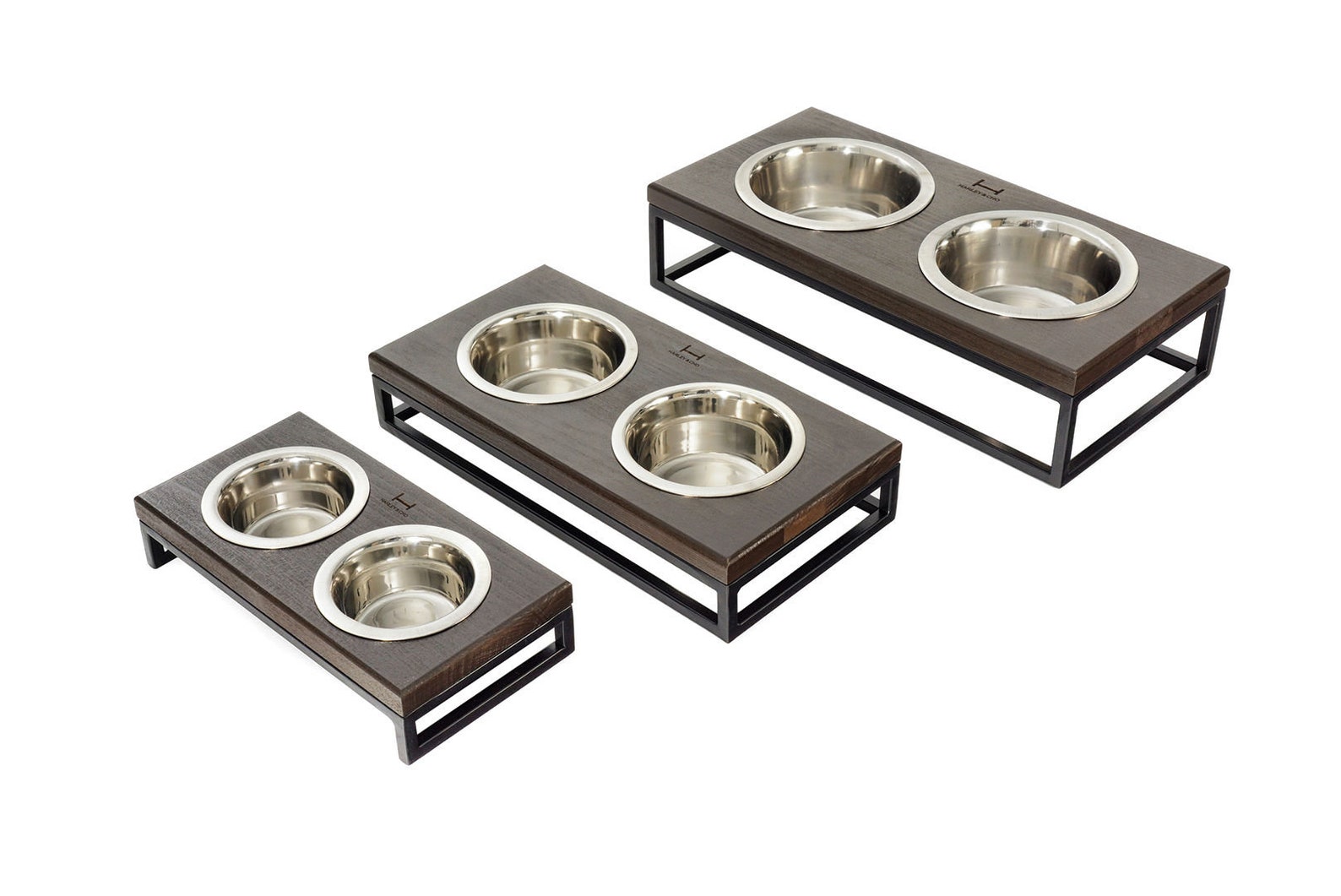 Dog Bowls With the Stand / Elevated Pet Bowls / Modern Feeder Etsy
