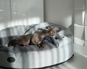 Cama cueva para perros grandes, cojín suave para perros, la mejor cama para perros, cama grande de espuma viscoelástica para perros