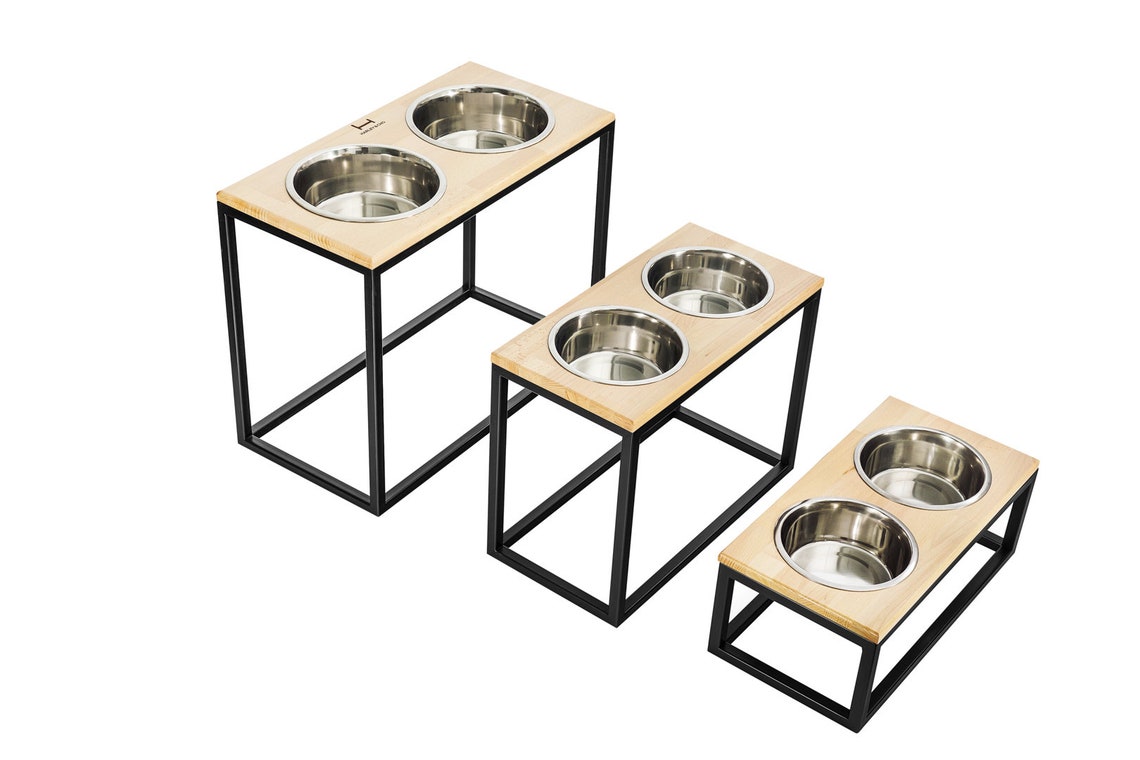 Elevated dog feeding table for Large size dog / Raised Feeder Etsy