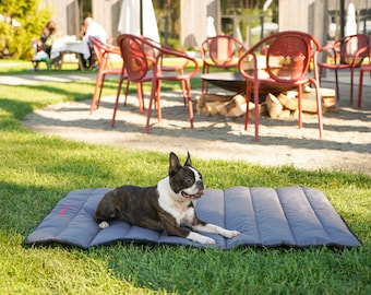 Travel Mat For Dog, Roll Up Dog Mat For Walks, Waterproof Dog Outdoor Mat, Foldable Water Resistant Dog Lounger