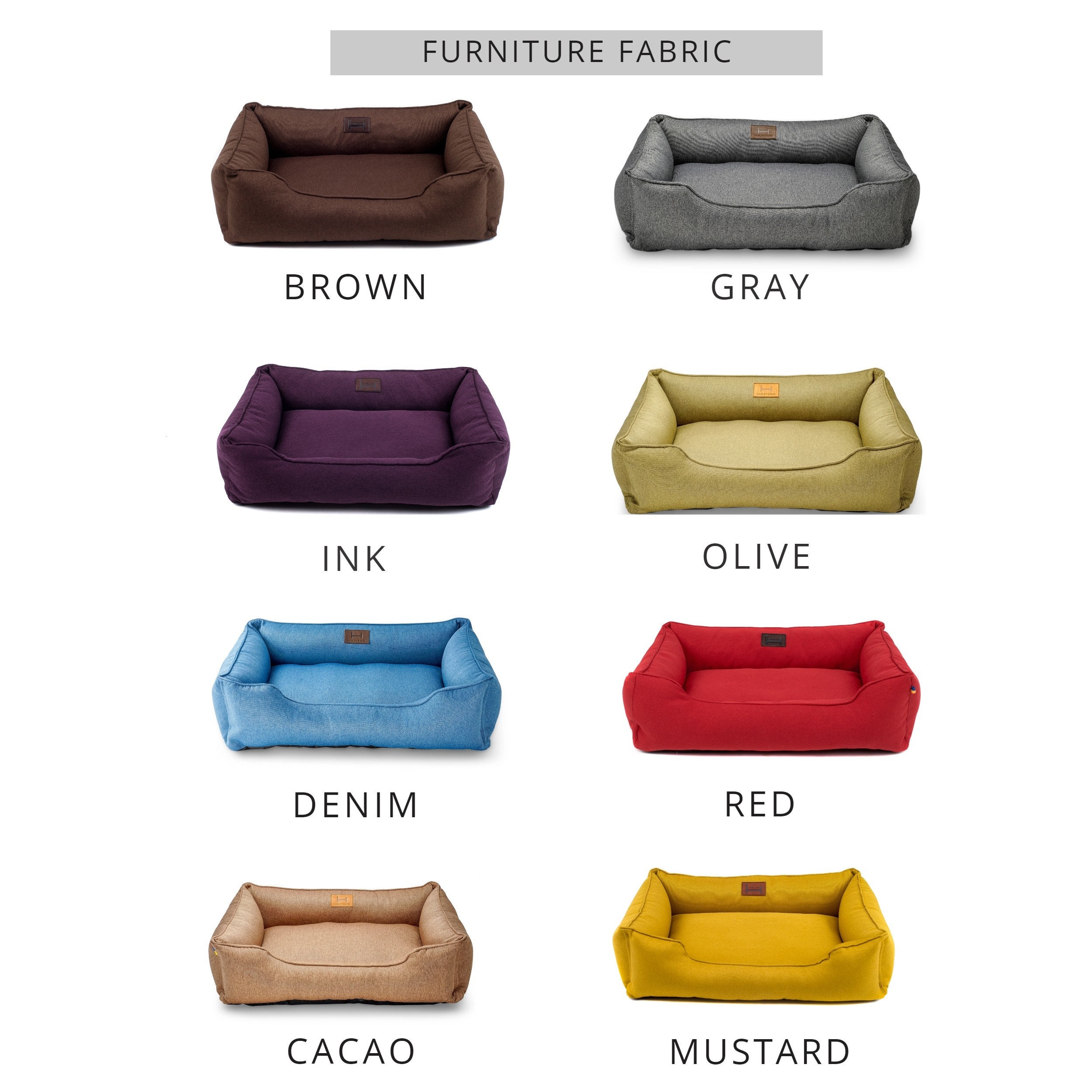 Padded dog bed all sized with removable cover / Easy Clean dog Etsy