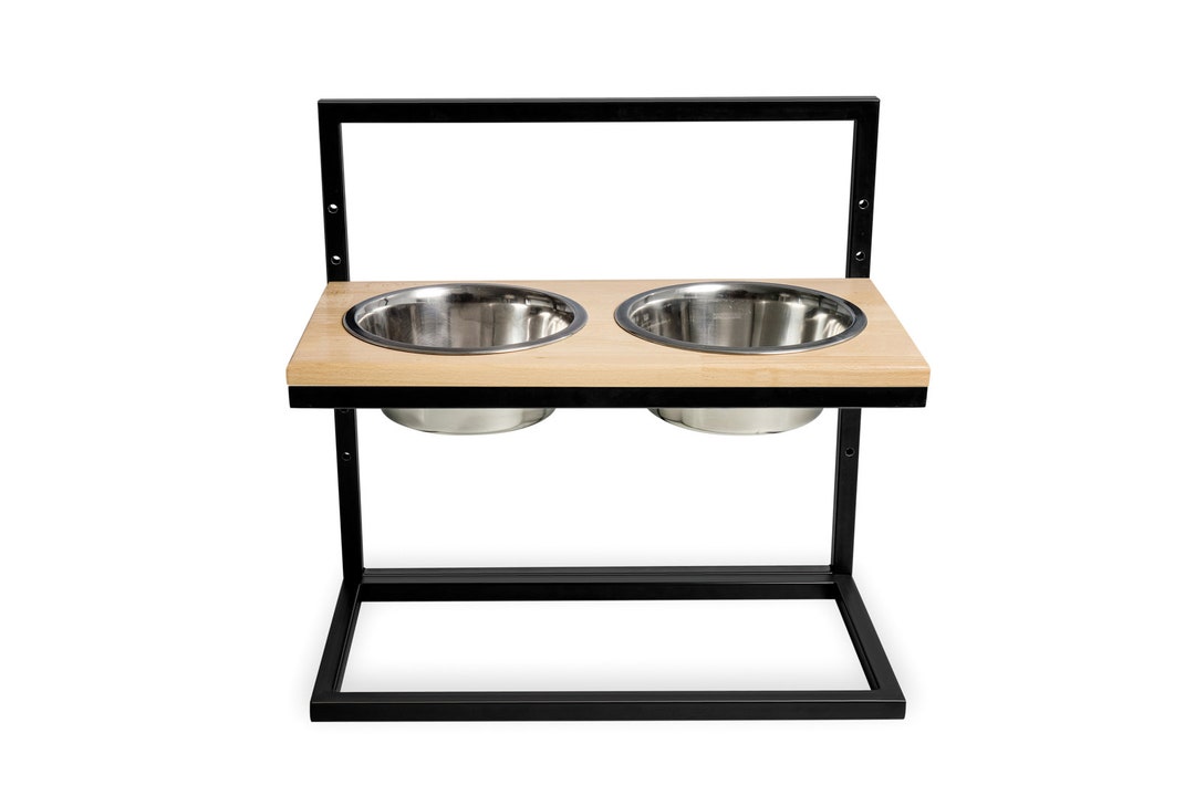 Dog Feeding Table Raised Dog Bowls Adjustable Elevated Dog Etsy