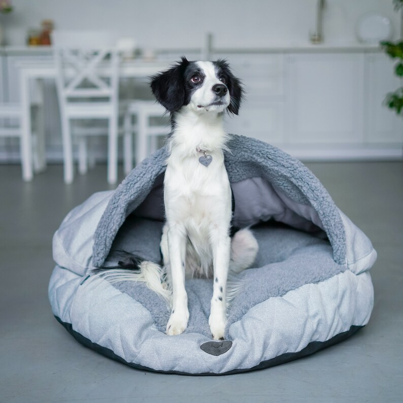 Plüschige Höhlenbett für Hund Betthöhle kuschelige Etsy