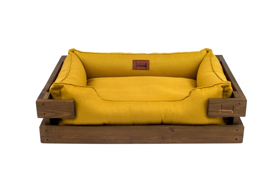 mustard dog bed