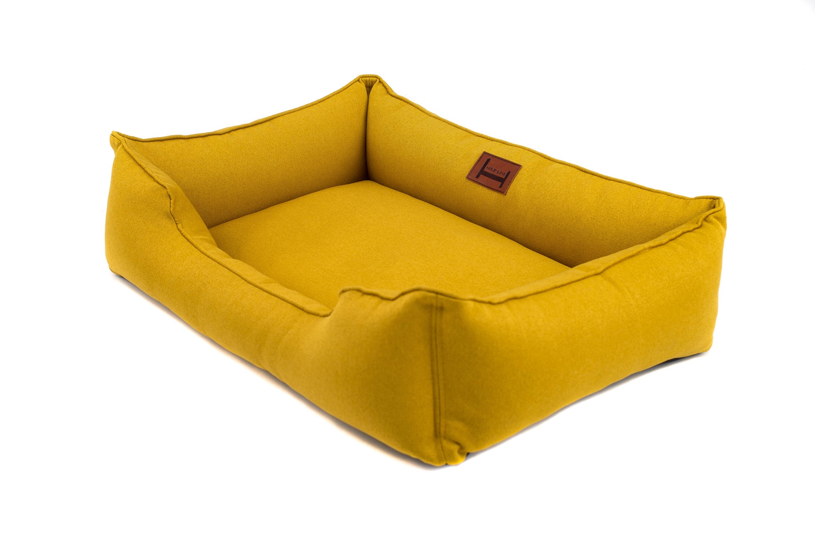 YELLOW Dog Bed With Removable Cover / Bright Dog Nest Sunshine Etsy