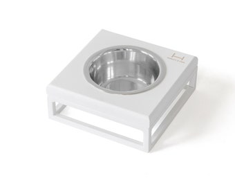 4" Elevated Dog Bowl Stand / Modern Feeding Stand / For Medium Breed / S-M sizes 450ml / 750ml bowl