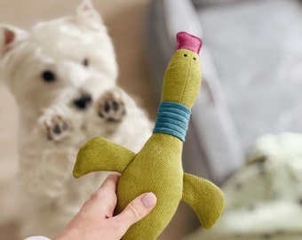 Pato de juguete para perros, juguete para perro, juguetes de lona para mascotas, juguete para cachorros