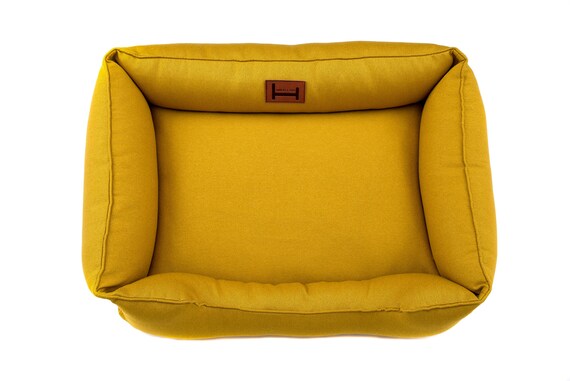 mustard dog bed