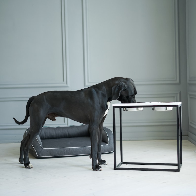 Elevated dog feeding table for Large size dog / Raised Feeder Etsy