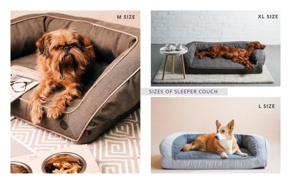 orthopedic bolster dog bed large