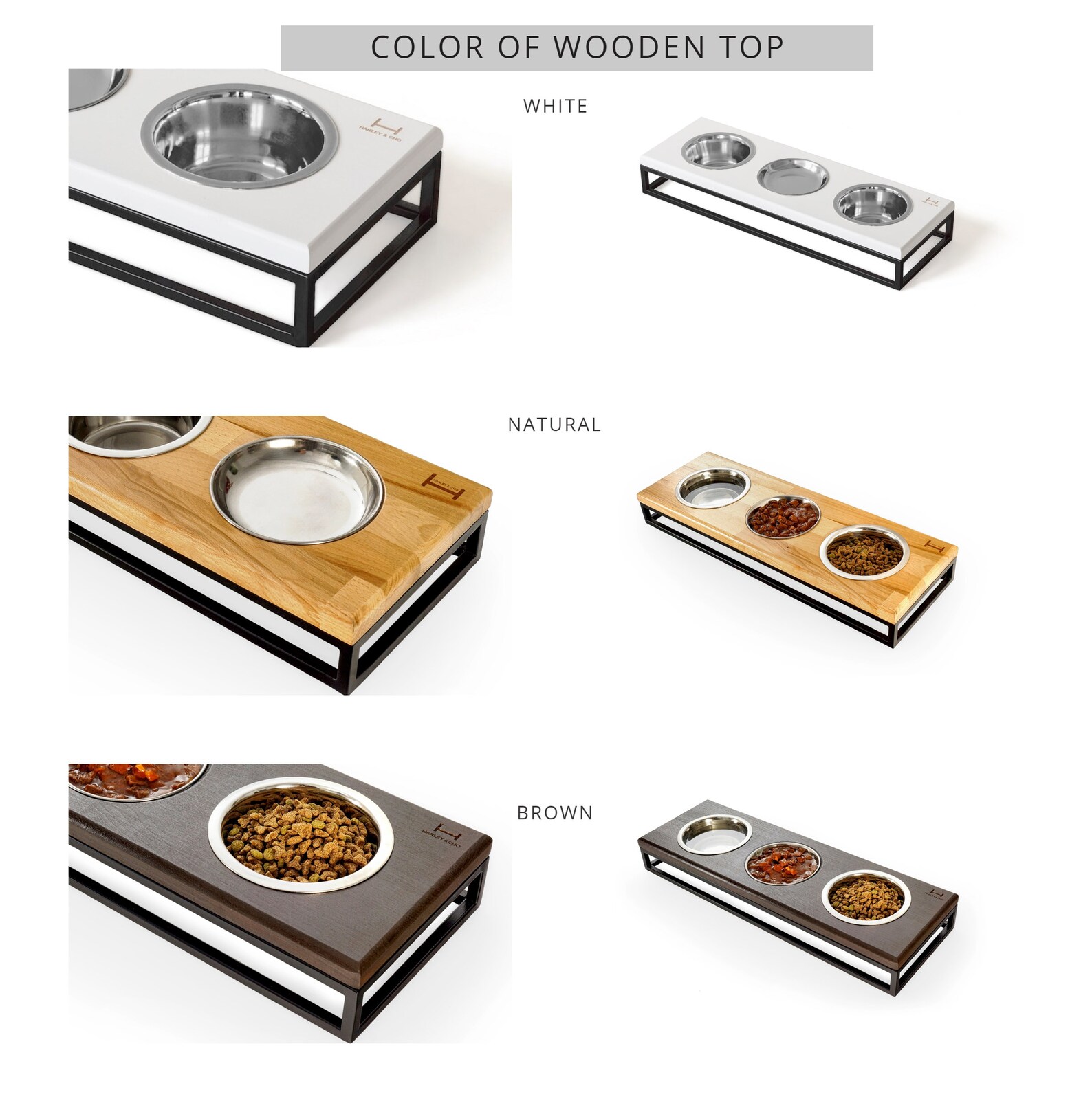 Modern Cat Bowl Standcat Feeding Station With 3 Etsy