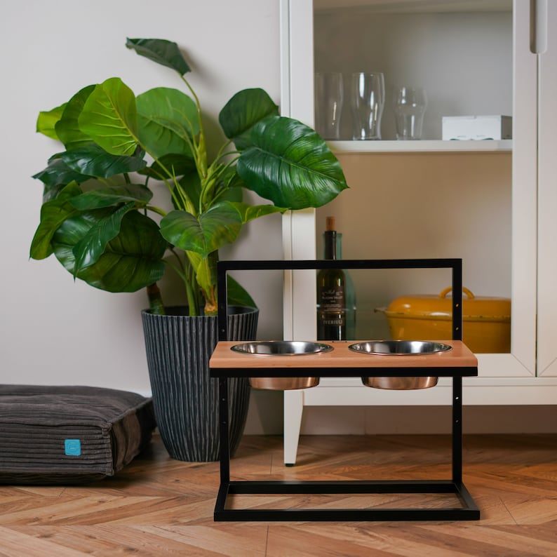 Elevated Dog Bowls Adjustable Height Dog Bowls Double Bowls Etsy UK