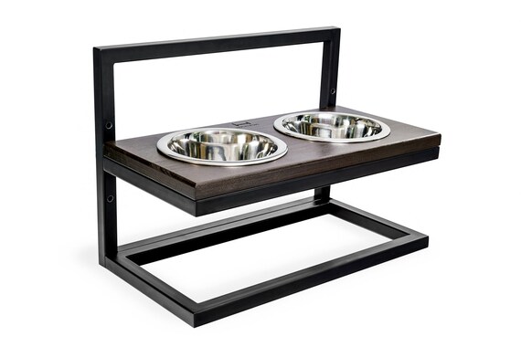 Dog Bowls Adjustable Height Double Pet Feeder Elevated Puppy Etsy