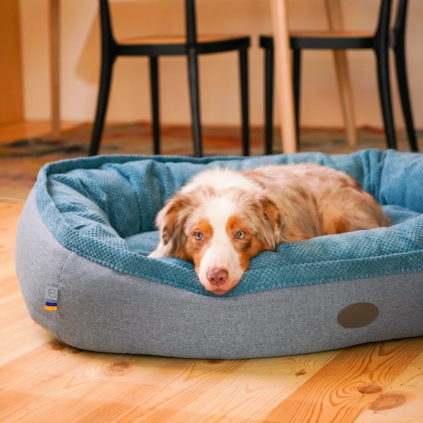 Large Dog Bed, Donut Dog Bed, Pet Bed, XL Dog Bed, Gift For Pet, Dog Bed Large, Extra Large Dog Bed, Washable Zippered Bed Cover