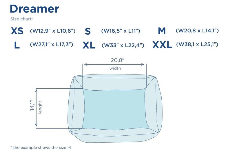 Removable cover for Dreamer bed by Harley and Cho Extra cover for dog bed / No Insert image 6