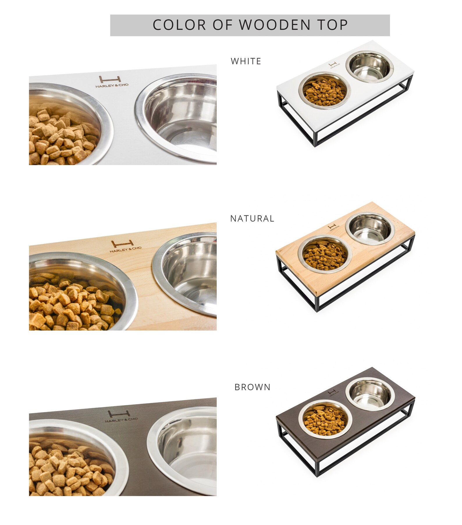 Dog Bowls With the Stand / Elevated Pet Bowls / Modern Feeder Etsy