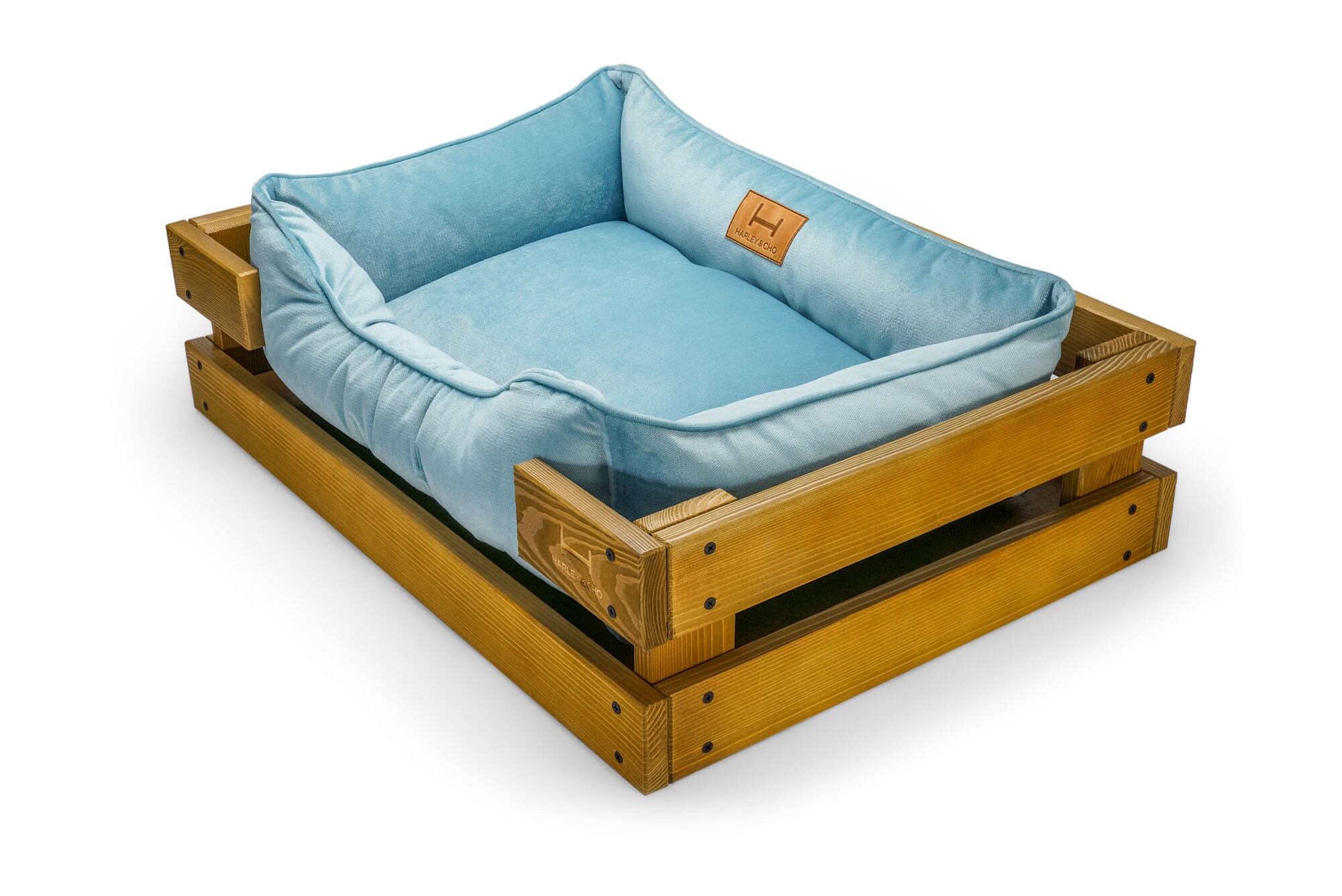 Raised wooden dog bed for comfort and support sleep XS XL Etsy
