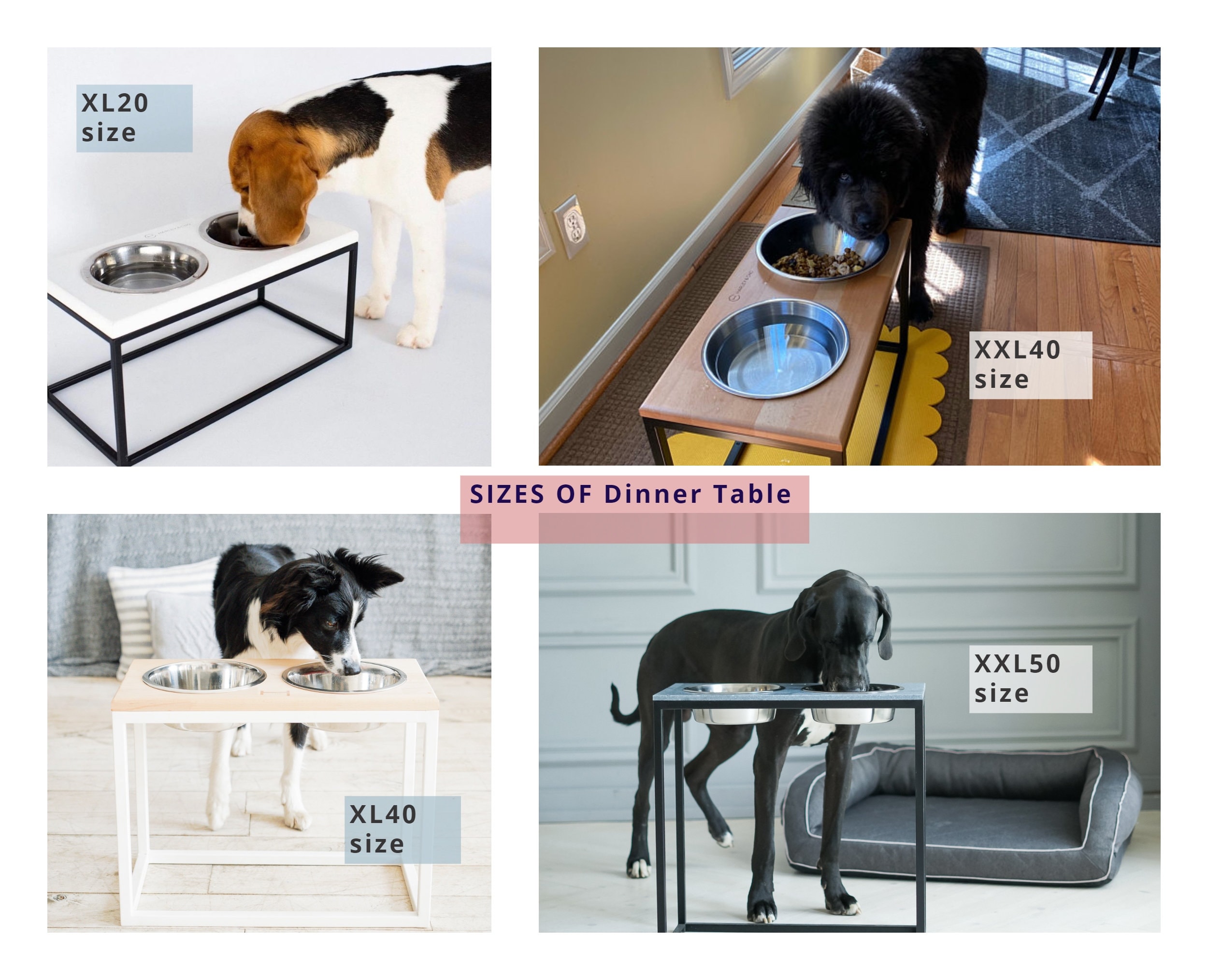 Elevated Dog Feeding Table for Large Size Dog / Raised Feeder Etsy