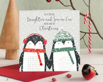 To a Special Daughter and Son in Law - Handmade Christmas Card