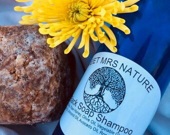 All Natural Black Soap Shampoo