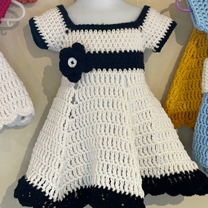 Crochet Infant Dress, Doll Dress