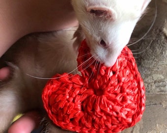 Ferret Heart Toy, "The Ringing Heart", toys for valentines