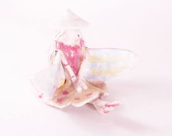 Sweet angel, ceramic figurine, girl decor, home decor, ceramic decor, handmade decor, handmade figurine, handformed ceramic, handmade gift