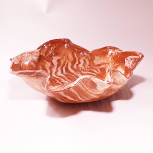 Modern bowl - mixed clays brown and white, handmade pottery, ceramic bowl, modern ceramic, modern pattern, modern pottery