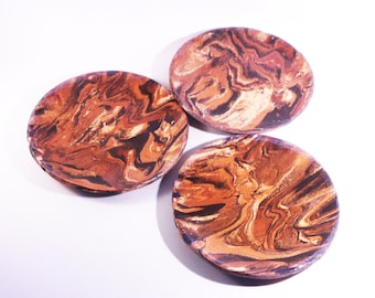 Ceramic plates marbled pattern, ceramic plates, handmade pottery, marbled pattern, stone pattern, plates for cakes, handmade plate