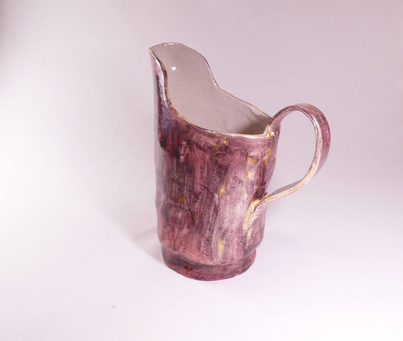 Handmade jug for milk, ceramic jug, handmade pottery, pitcher, ceramic pitcher, handmade jug, handmade vase, ceramic and pottery, home decor