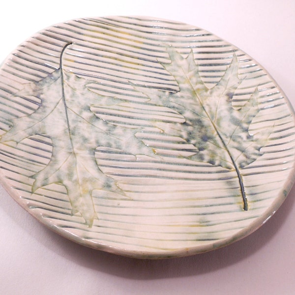 Handmade pottery natural and modern, ceramic leaf plate, ceramic plate, handmade ceramic, handmade pottery