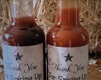 50 mini Baby Shower hot sauce favors