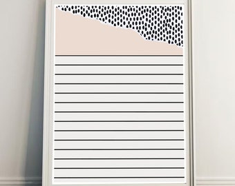 Minimalist Collage, Abstract Fine Art Print, Textured Wall Art, Geometric Paper Collage, Modern Collage Art, Cream and Beige Art Print
