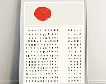 Minimalist Collage, Abstract Fine Art Print, Minimal landscape, Modern Collage Art, Rising Modern Art Print