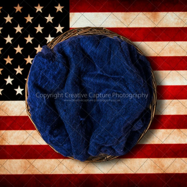 2 Newborn digital backdrops / backgrounds / United States / USA / Patriotic / America / flag / Instant download