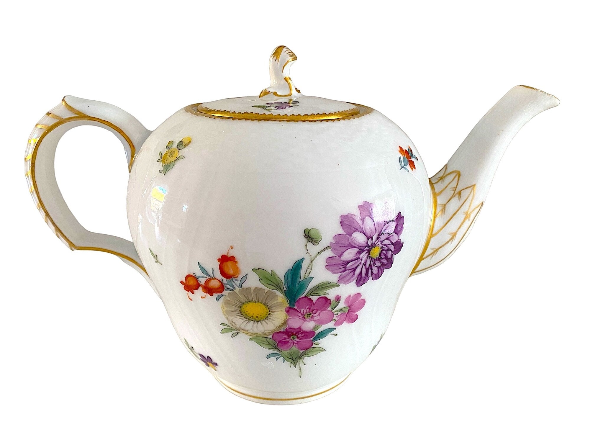 ロイヤルコペンハーゲン　レアな1880年代のサクソンフラワー花瓶！ ロイヤルコペンハーゲン レアな1880年代のサクソンフラワー花瓶