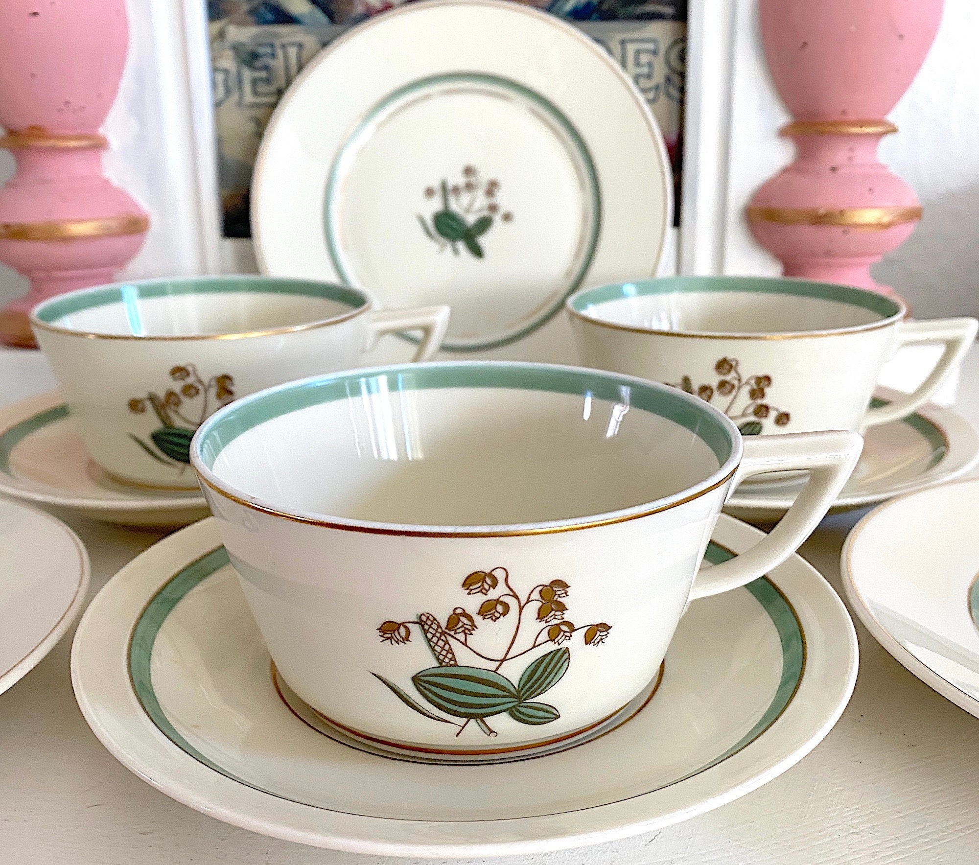 希少品】【バラ売り可】Maisons Denmark ティーカップ/大皿/小皿