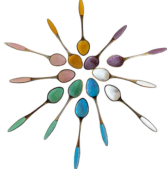 ヴィンテージ フリガスト スターリングシルバー エナメル デミタス