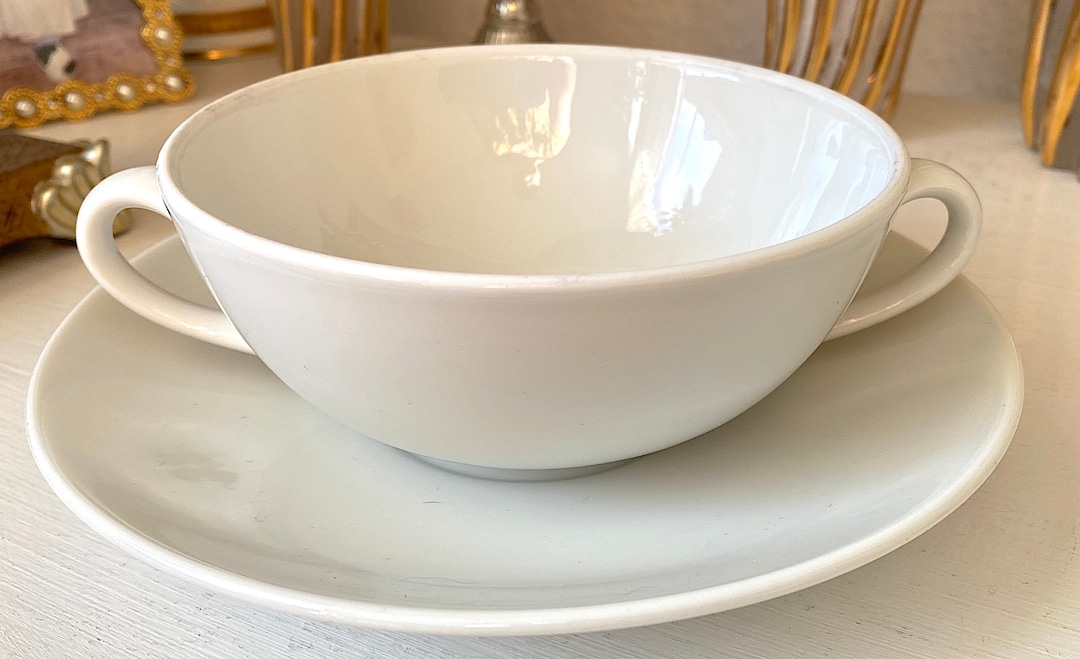 Rare Two Handle Consomme Soup Cup and Saucer Set Royal Etsy