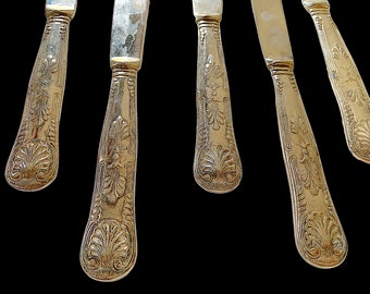 Antique Art Nouveau Silverplate Knife: Belle Époque Heirloom