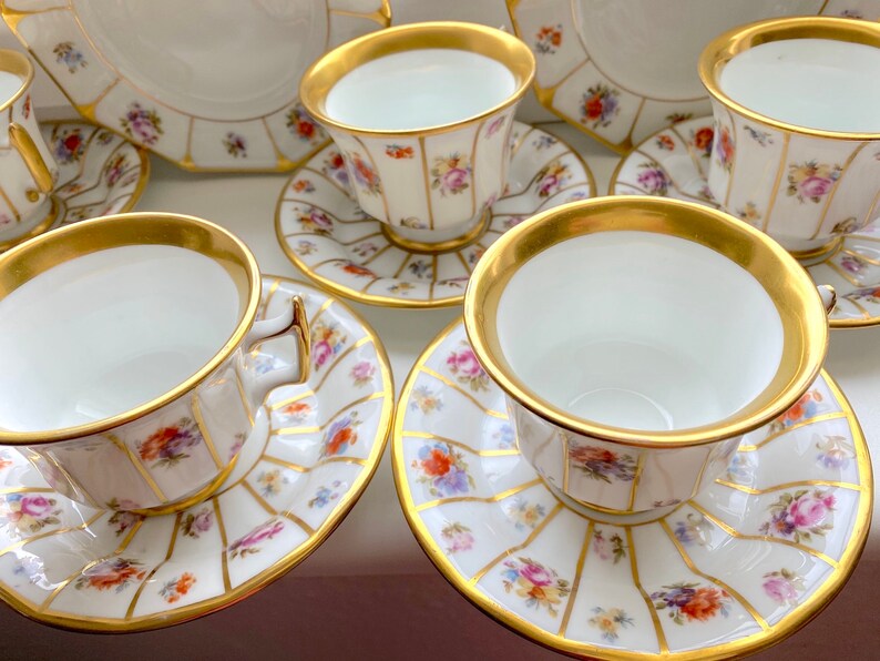 TRIO SET. Cup Saucer and Cake Plate Set. 1950s Vintage Etsy