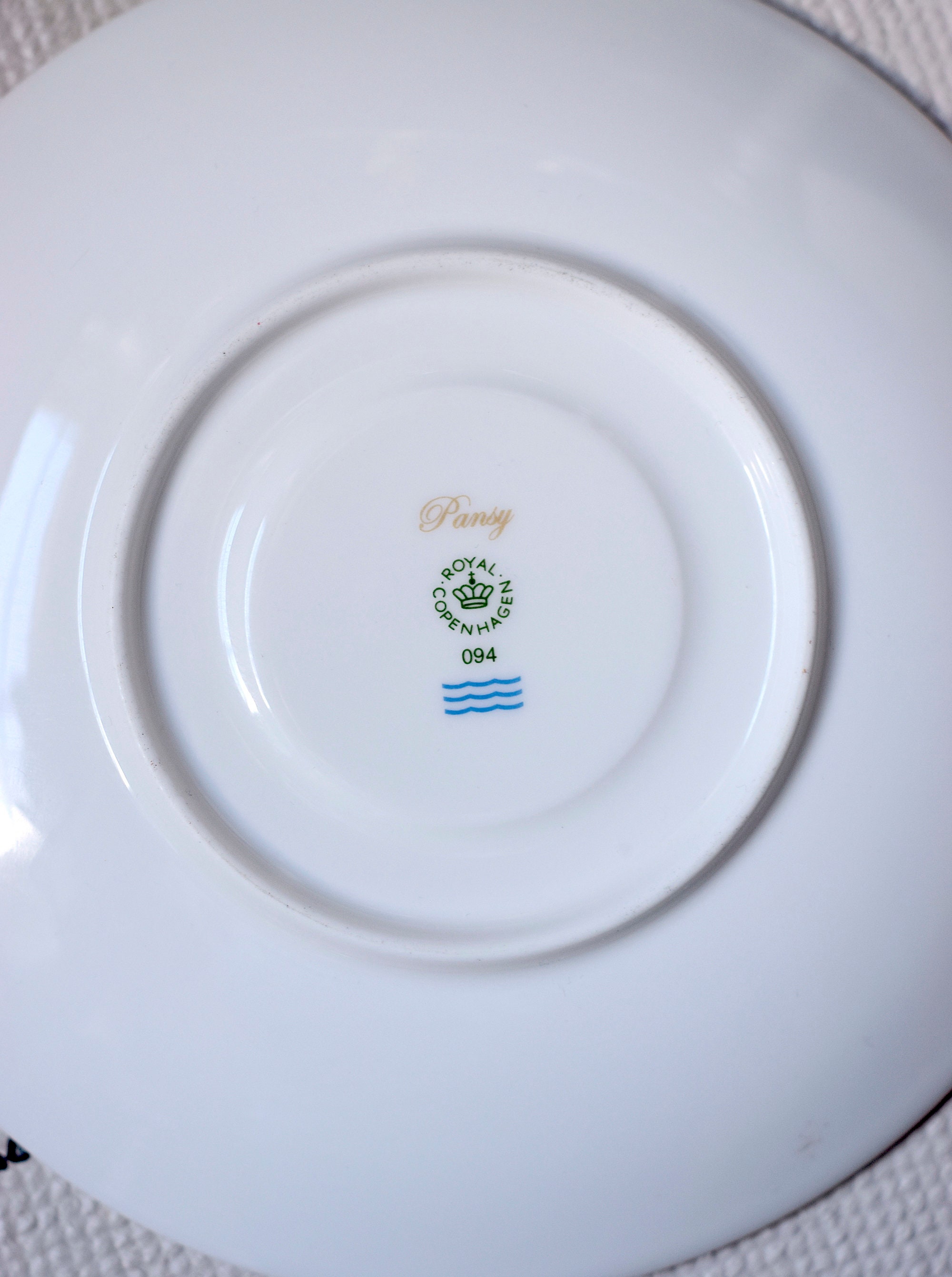 レア ロイヤルコペンハーゲン バーガンディ25cm 大皿 デンマーク製