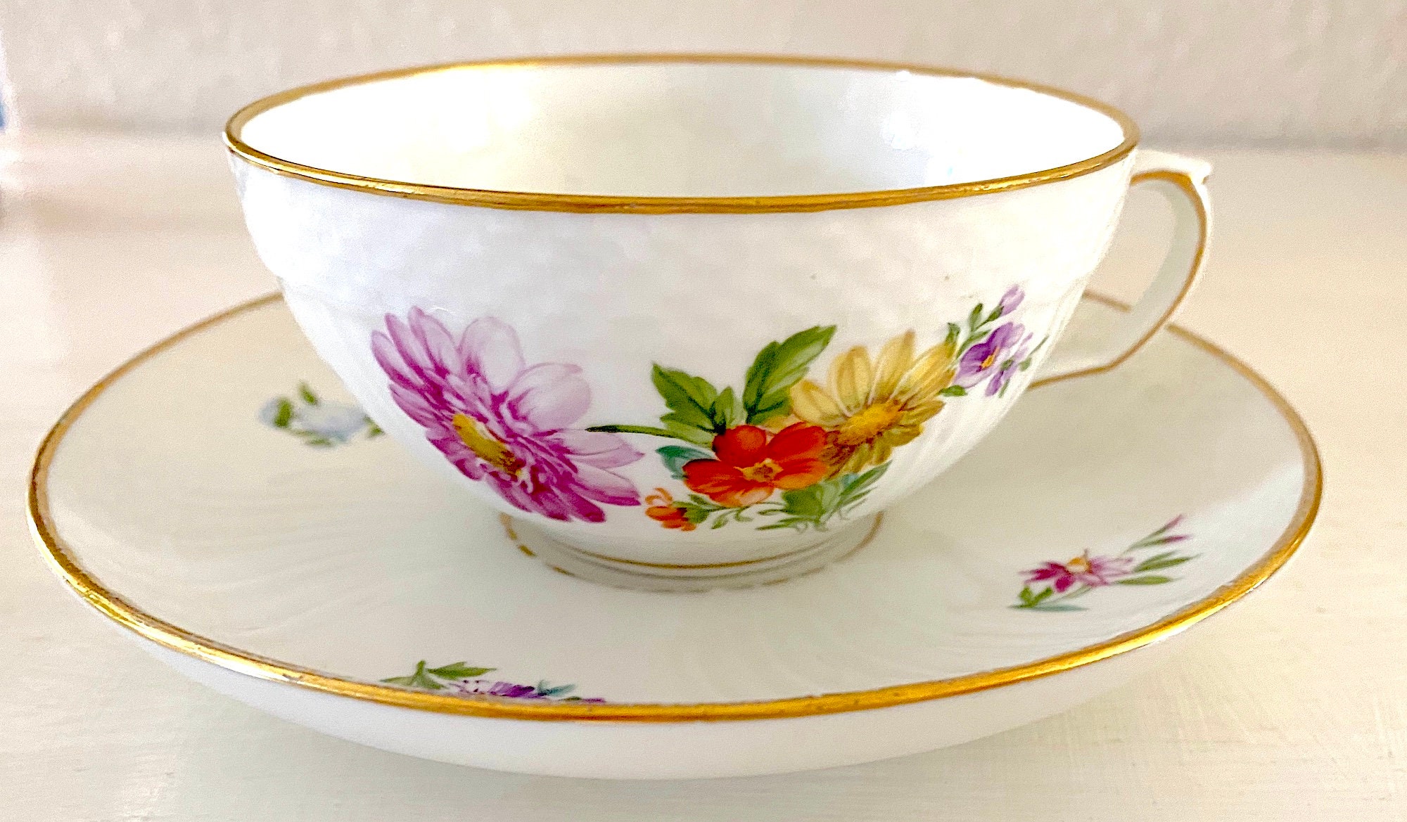 Royal Copenhagen Denmark 493 Saxon Flower Vintage 1950-60s Very 