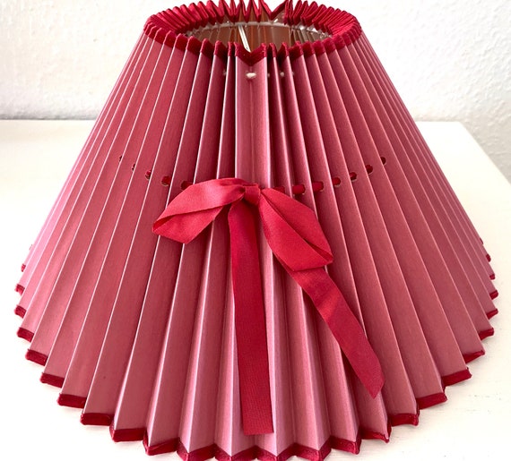 Vintage purple 2024 lamp shade