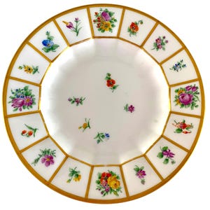 Royal Copenhagen Henriette Floral Gold Side Plate (18 cm). SMALL FLAW