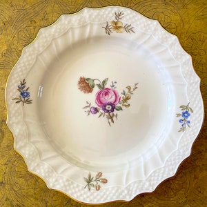 Royal Copenhagen Frijsenborg Side Plate 17 cm Diameter. Pink Peony Rose Motive Vintage 1940s Denmark. First Class. Sold per Plate