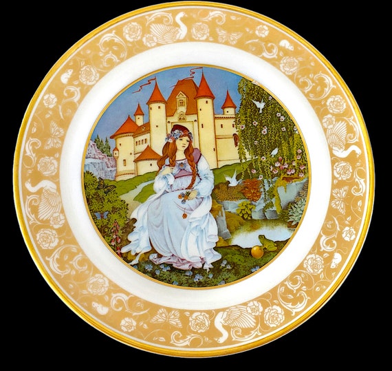 フランクリンポーセリン グリム童話 飾り皿 12枚 絵皿 フランクリン